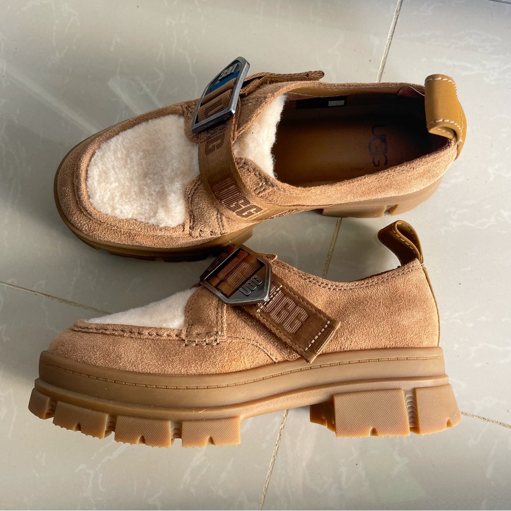 UGG Ashton Tan Suede Loafers
